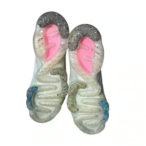 🦈 Nike Air VaporMax Flyknit Next Nature Multicolor Sneakers Size 10.5 - Picture 6 of 11